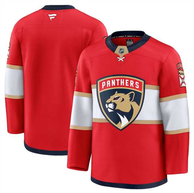 Mens Florida Panthers Blank Red 2024-25 Home Stitched Hockey Jersey Dzhi->florida panthers->NHL Jersey